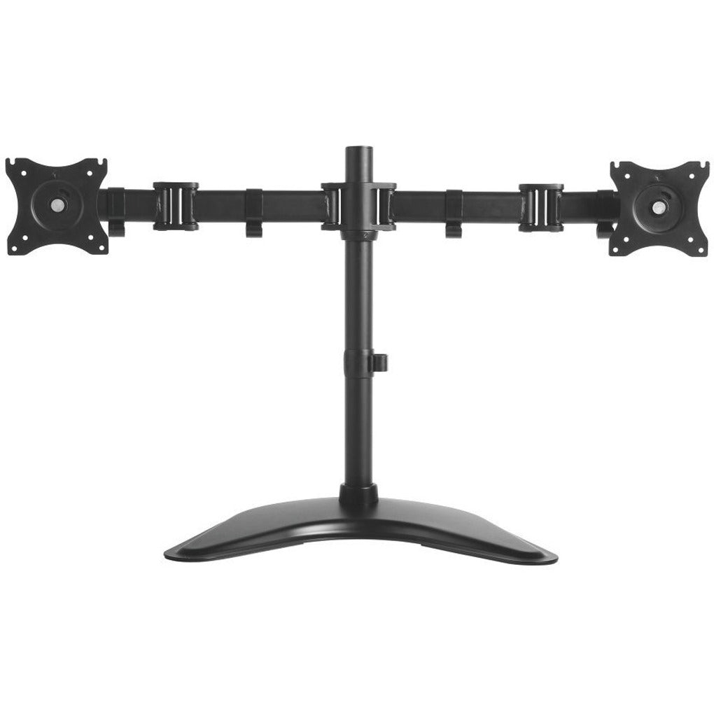 Kantek MA225 Height Adjustable Articulating Monitor Arm Double with Base, Mounting Arm for Monitor - Black