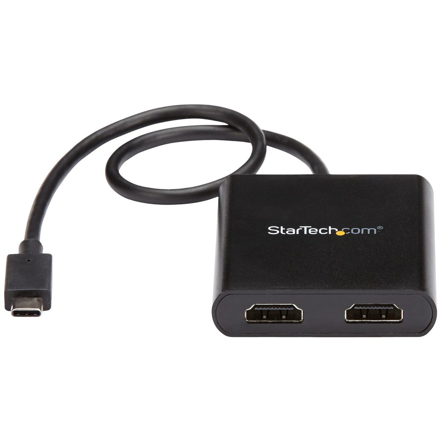 StarTech.com MSTCDP122HD USB-C to HDMI Multi-Monitor Splitter - Thunderbolt 3 Compatible - 2-Port MST Hub, 4K Video Resolution, 3-Year Warranty