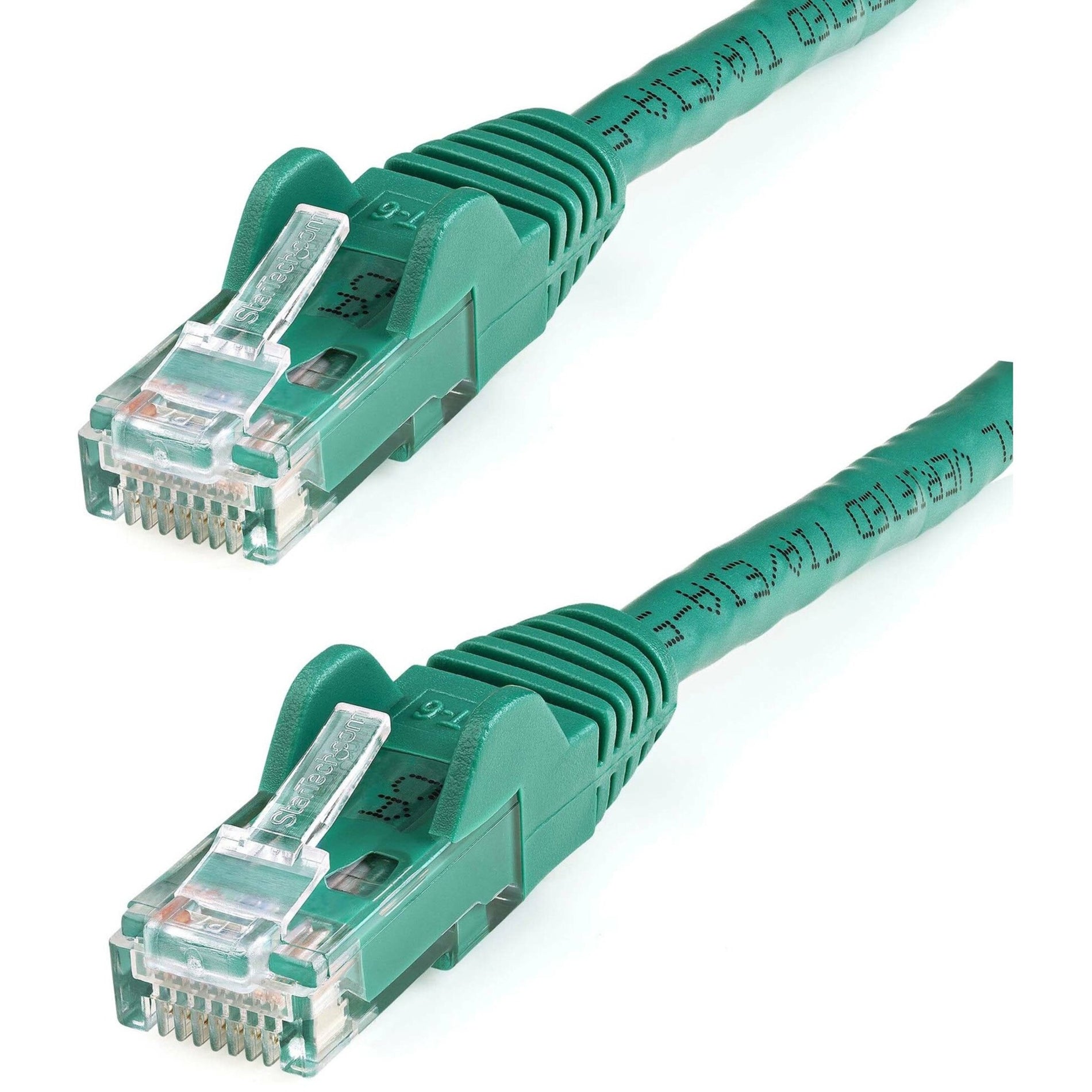 StarTech.com N6PATCH20GN Cat. 6 Network Cable, 20ft Green Ethernet Cable, Snagless RJ45 Connectors