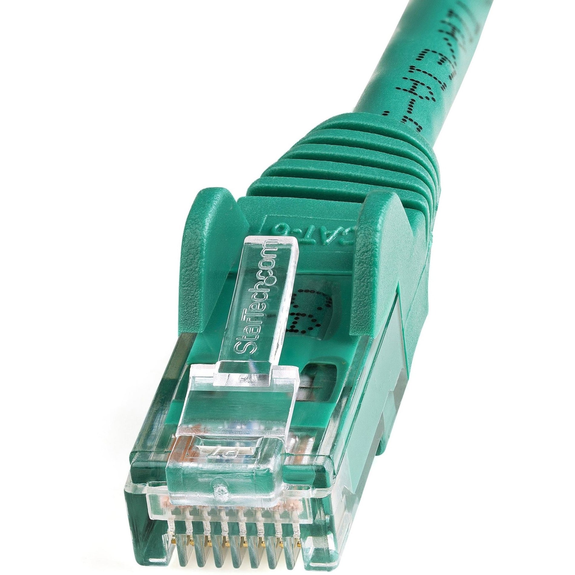 StarTech.com N6PATCH8GN Cat6 Cable, 8 ft Green Ethernet Cable, Snagless RJ45 Connectors
