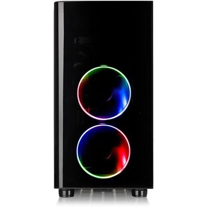 Thermaltake CA-1H8-00M1WN-01 View 31 Tempered Glass RGB Edition Mid Tower Chassis, 140mm Riing RGB LCS