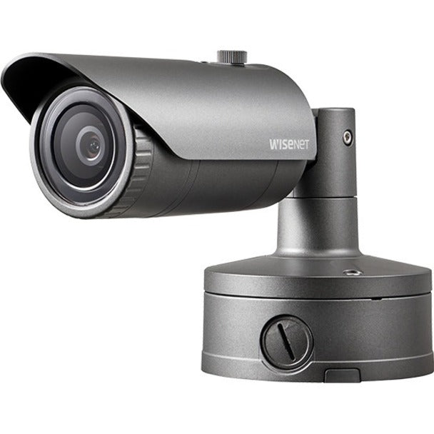 Wisenet XNO-8020R 5M Network IR Bullet Camera, Color, Outdoor, 98 ft Night Vision