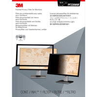3M Framed Privacy Filter for 22in Monitor, 16:9, PF220W9F Black (PF220W9F) Alternate-Image1 image