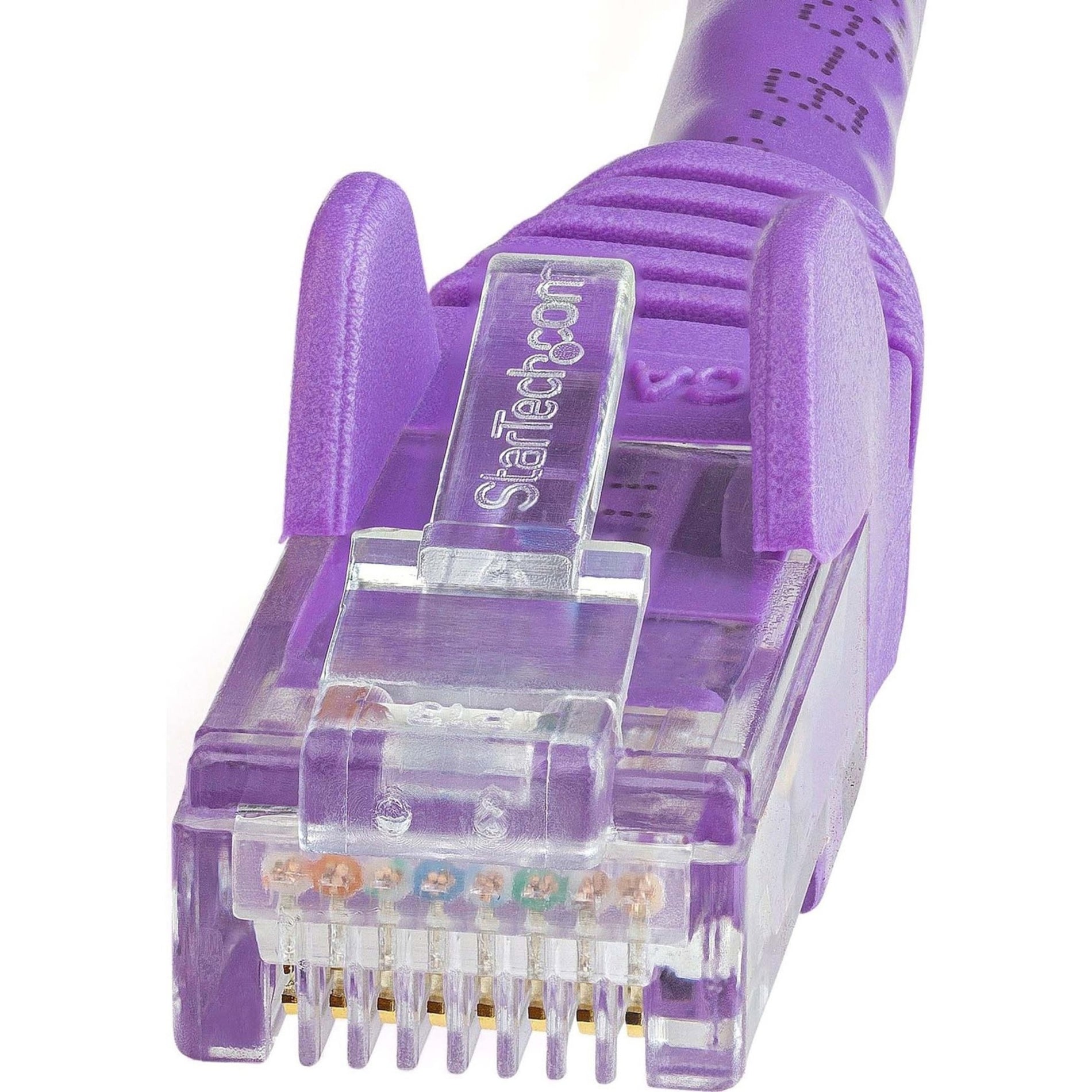 StarTech.com N6PATCH150PL Cat6 Patch Cable, 150ft Purple Ethernet Cable, Snagless RJ45 Connectors
