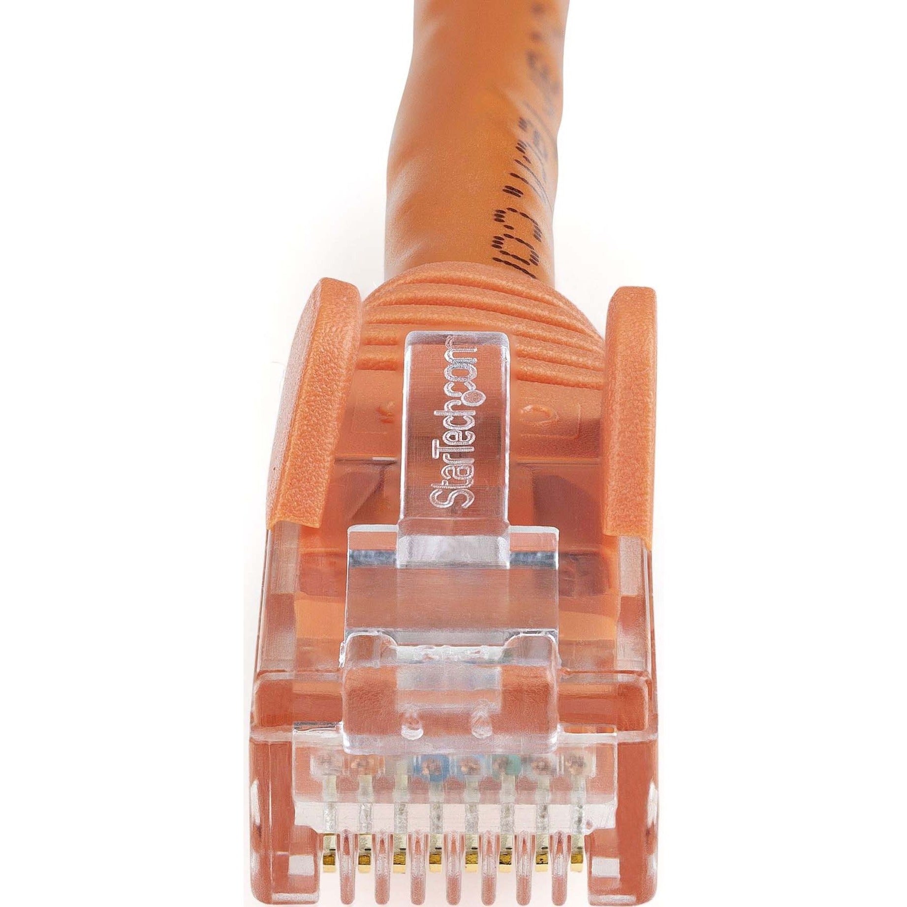 StarTech.com N6PATCH1OR Cat.6 Patch Network Cable, 1ft Orange, Short Ethernet Cable