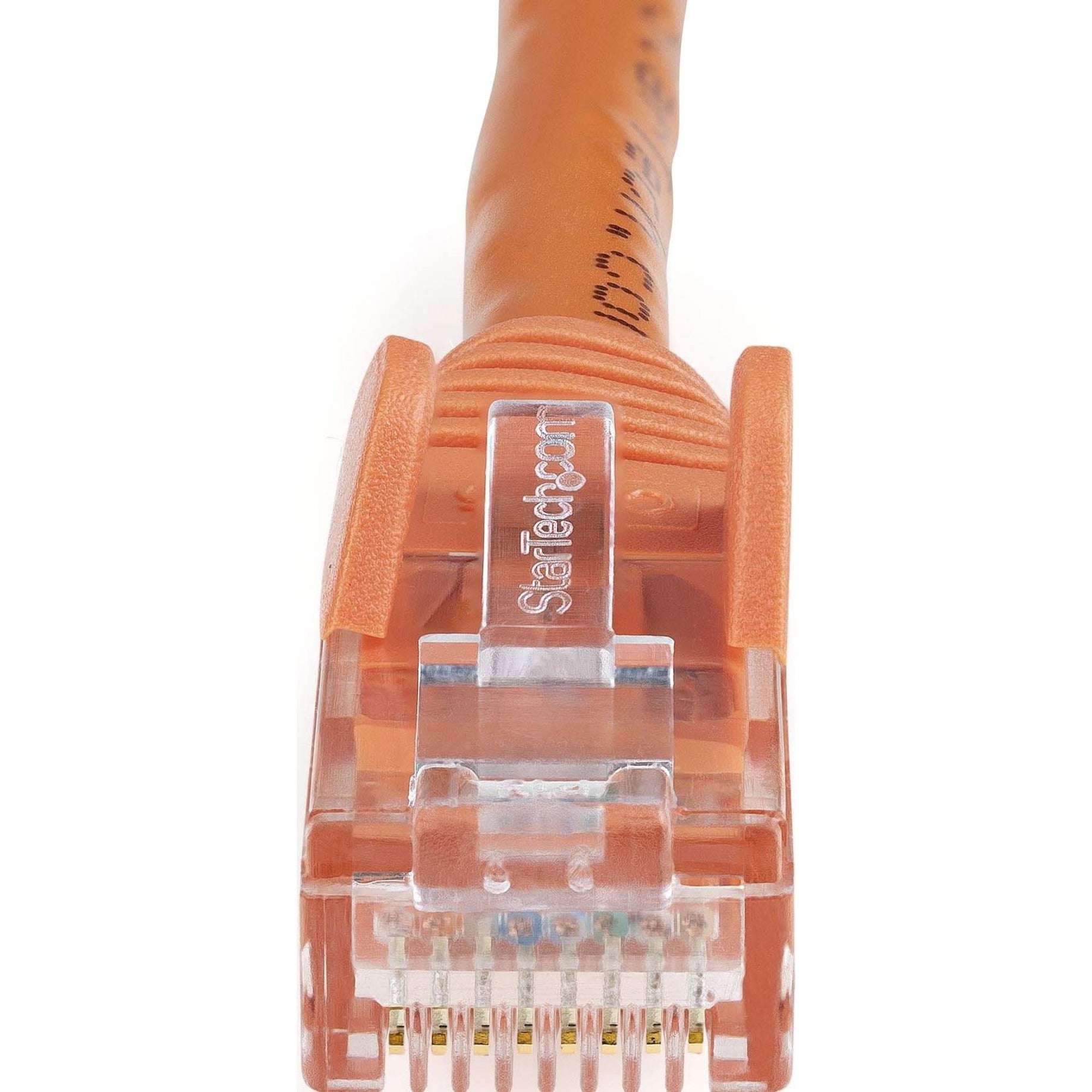 StarTech.com N6PATCH2OR Cat. 6 Network Cable, 2ft Orange Ethernet Cable, Snagless RJ45 Connectors