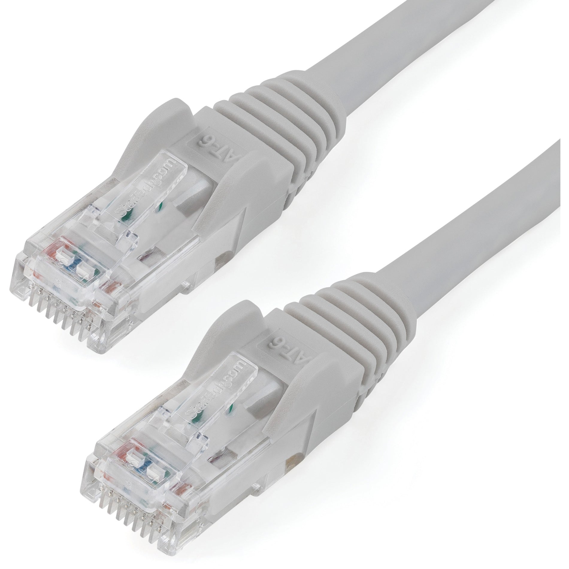 StarTech.com N6PATCH30GR Cat6 Patch Cable, 30ft Gray Ethernet Cable, Snagless RJ45 Connectors