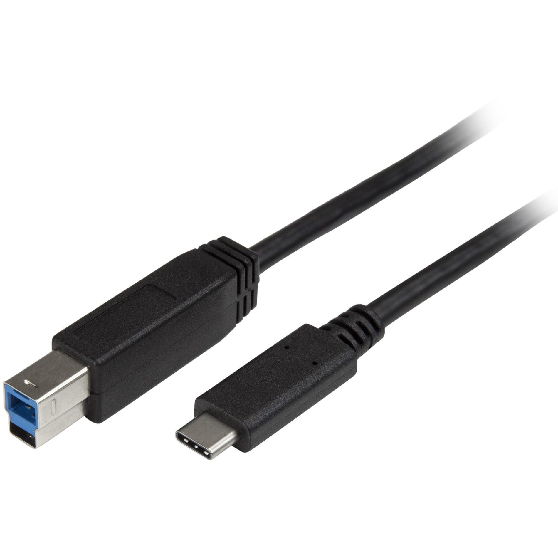 StarTech.com USB315CB2M USB C to USB B Printer Cable - M/M, 6 ft USB 3.0, Reversible, Black