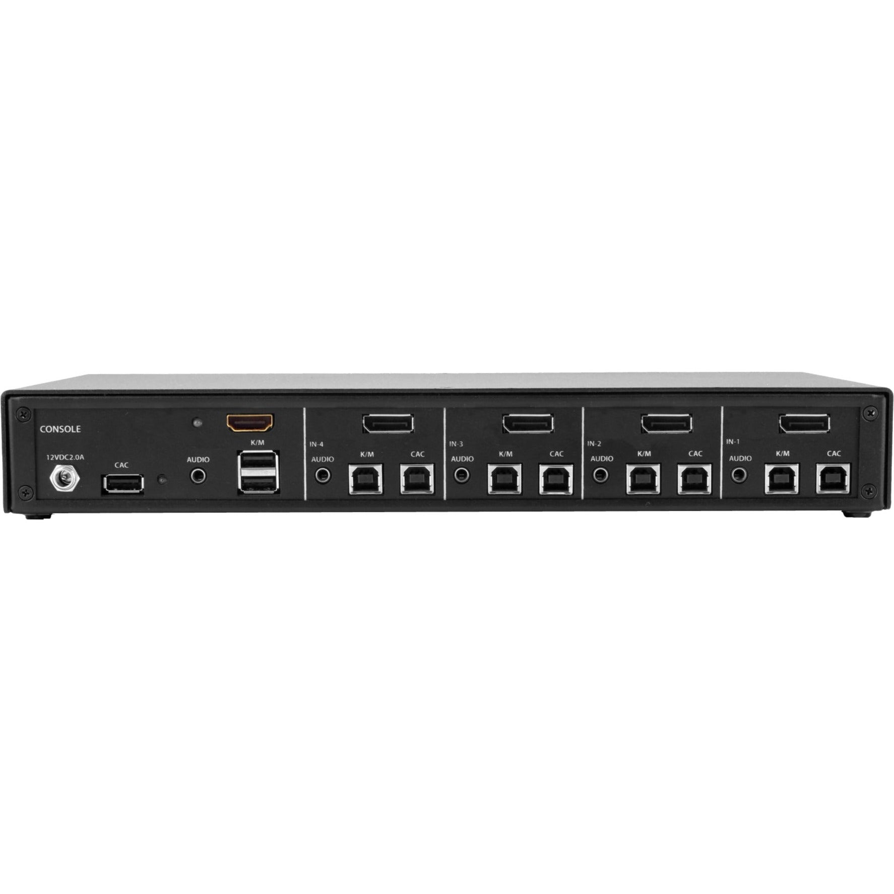 SmartAVI SDHN-4S-P KVM Switchbox, 4-Port HDMI DisplayPort USB KVM Switch