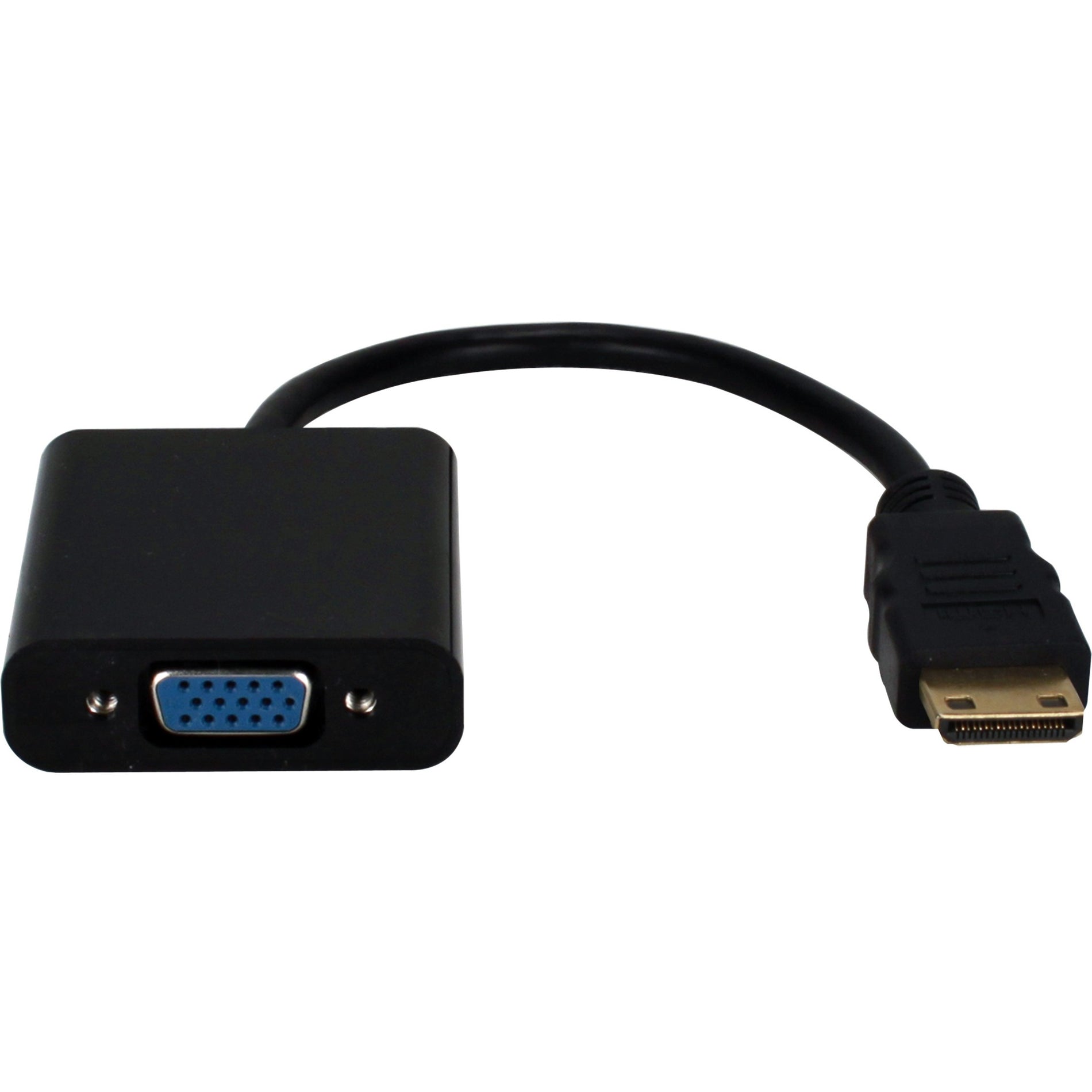 QVS XHDVC-MF Mini-HDMI to VGA Video Converter, Connect Notebook, Tablet, PC, Monitor, Projector