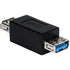 QVS USB 3.0/3.1 SuperSpeed Type A Female to Female Gender Changer/Coupler (CC2228B-FF) Main image
