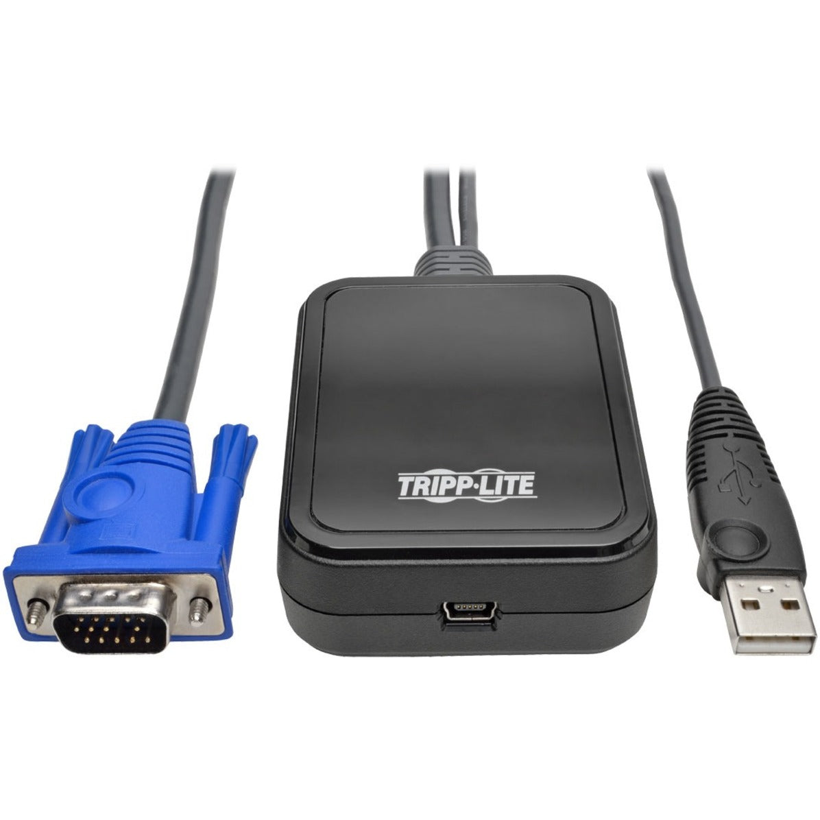 Tripp Lite B032-VU1 KVM Console/Extender, USB 2.0 Portable Laptop Crash Cart Adapter, WUXGA, 1920 x 1200, 3 Year Warranty, TAA Compliant