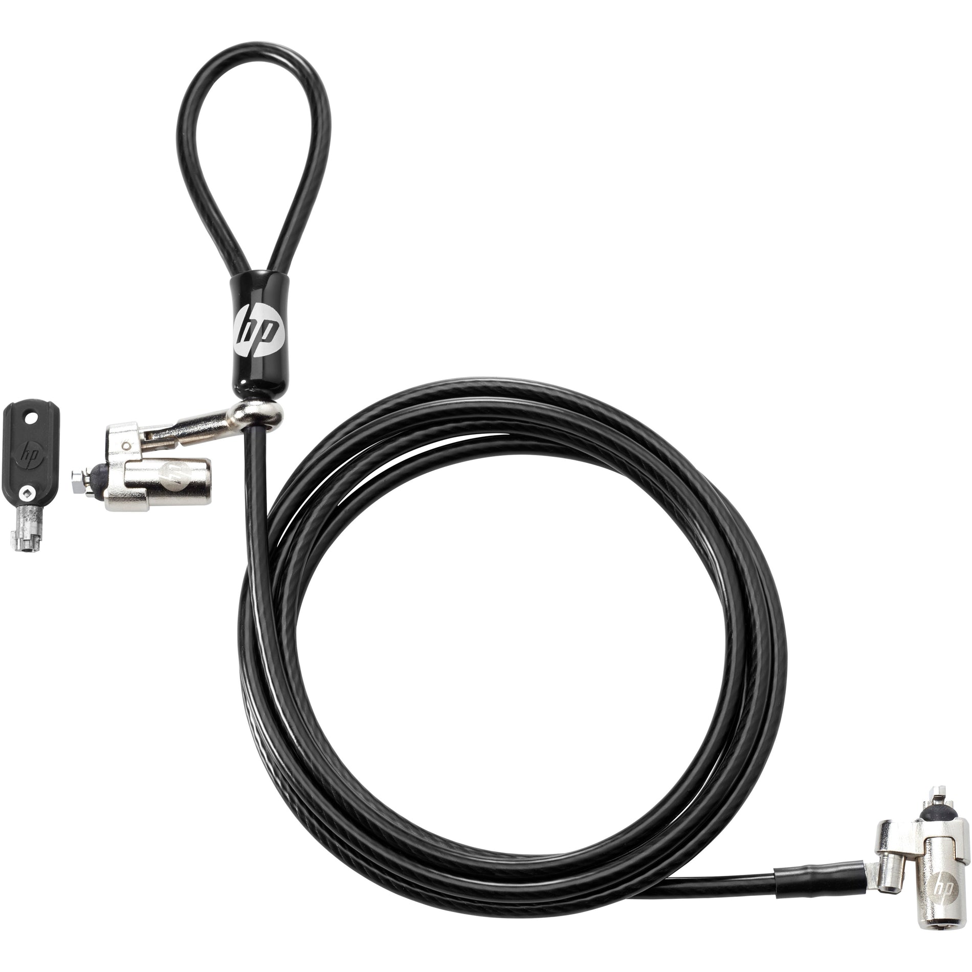HP 1AJ40AA Nano Master Keyed Cable Lock, 6 ft Cable Length, Tablet Notebook Security