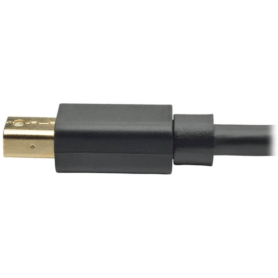 Tripp Lite P583-006-BK DisplayPort/Mini-DisplayPort Audio/Video Cable, 6ft. Black, Corrosion Resistant, Flexible, Strain Relief