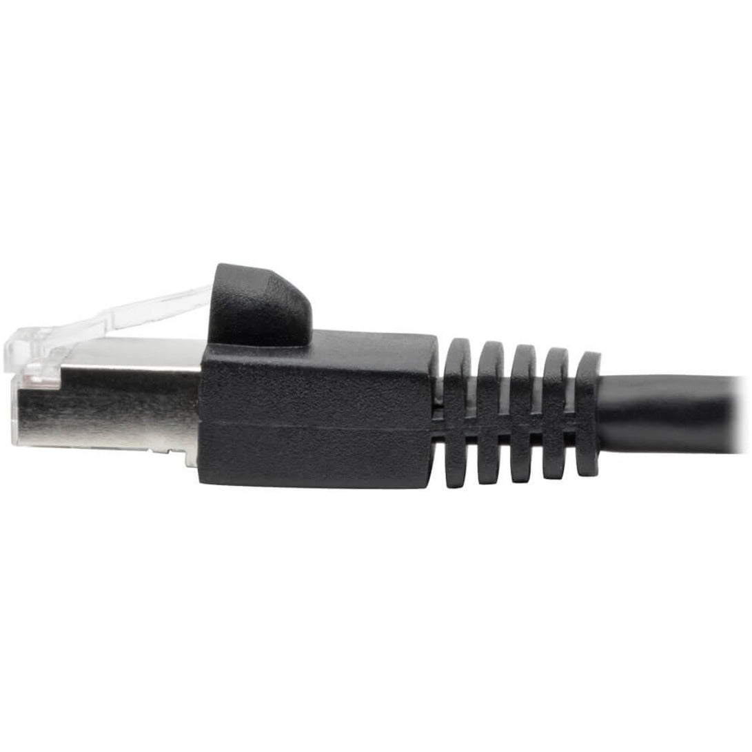 Tripp Lite N262-001-BK Cat.6a STP Patch Network Cable, 1ft., PoE, 10 Gbit/s, Black