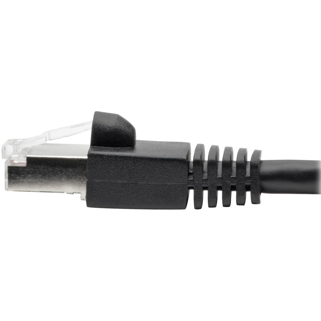 Tripp Lite N262-007-BK Cat.6a STP Patch Network Cable, 7 ft, PoE, 10 Gbit/s, Black