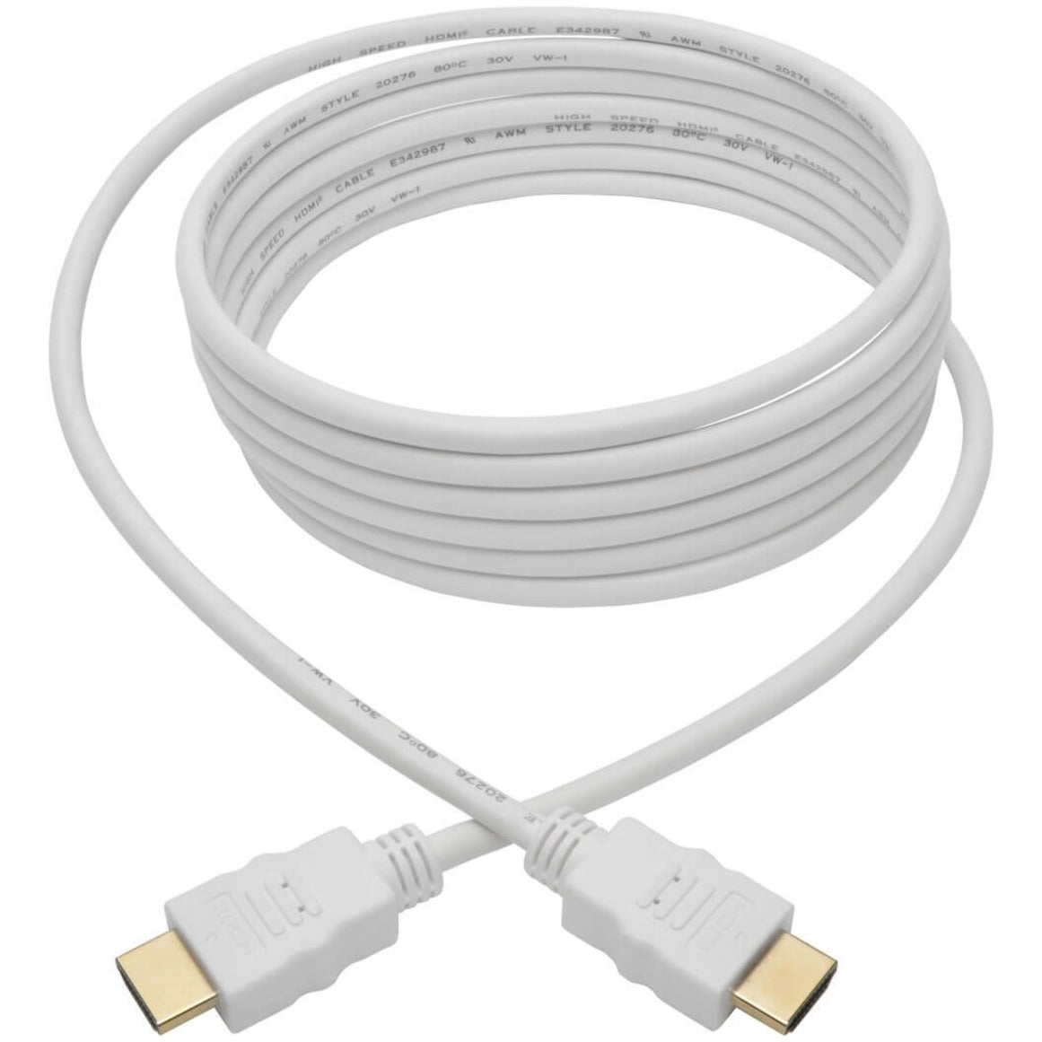 Tripp Lite P568-010-WH High-Speed HDMI 4K Cable (M/M), White, 10 ft.