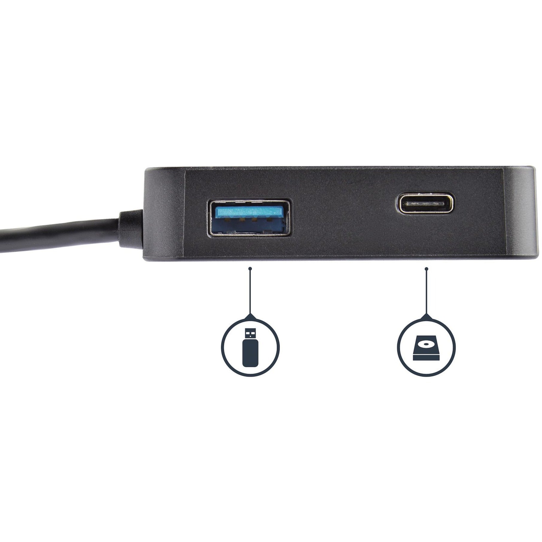 StarTech.com DKT30CHD USB-C Multiport Adapter for Laptops - 4K HDMI, GbE, USB-C, USB-A, USB 3.0, Mobile Laptop Docking Station