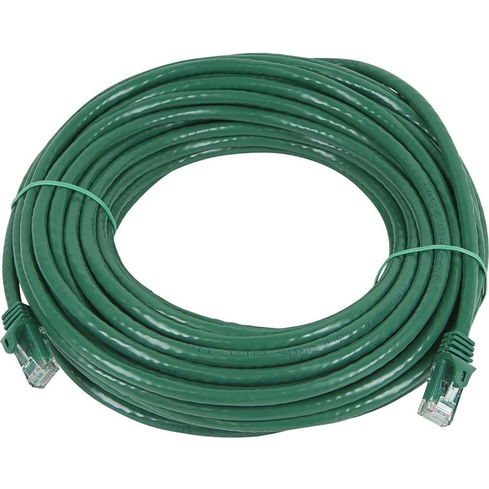 Monoprice 11343 FLEXboot Series Cat5e 24AWG UTP Ethernet Network Patch Cable, 50ft Green