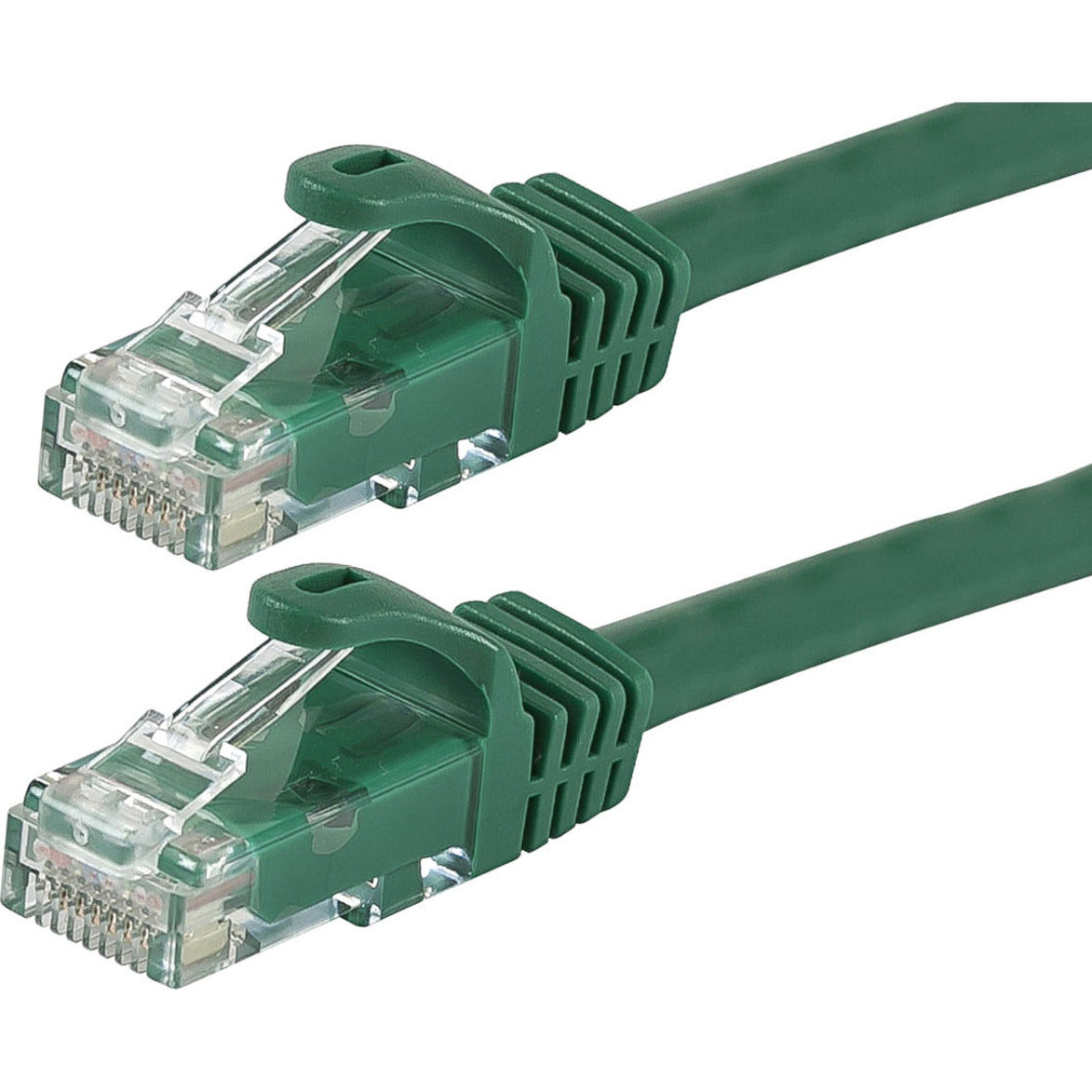 Monoprice 11343 FLEXboot Series Cat5e 24AWG UTP Ethernet Network Patch Cable, 50ft Green