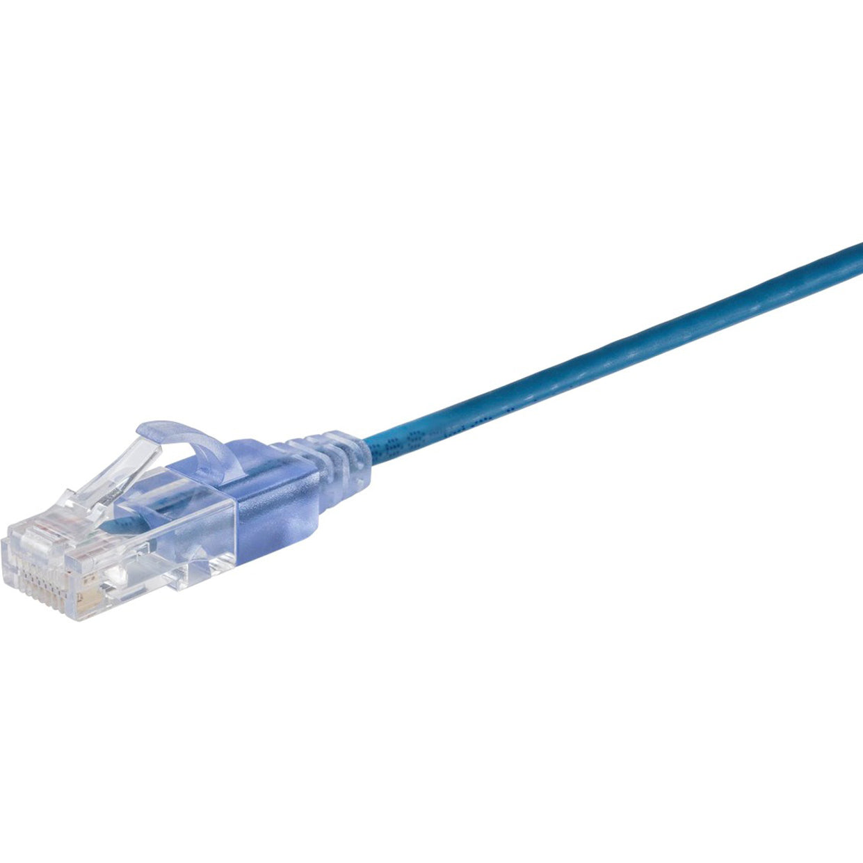Monoprice 15162 SlimRun Cat6A Ethernet Network Patch Cable 7ft Blue, 10-Pack