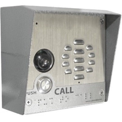 CyberData 011410 SIP-enabled H.264 Video Outdoor Intercom, Ethernet I/F 10/100 Mbps, PoE Compatible