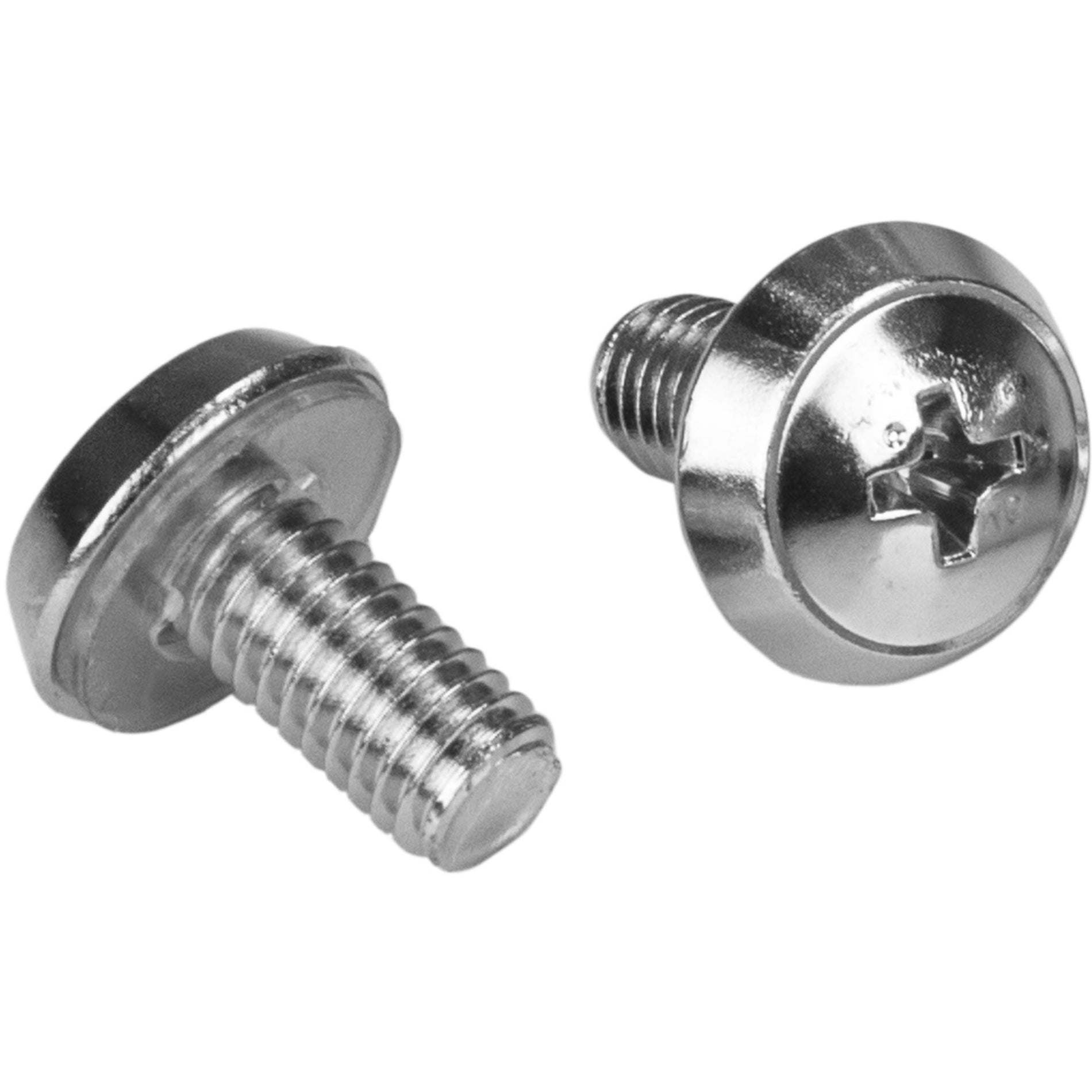 StarTech.com CABSCRWM620 M6 Rack Screws and M6 Cage Nuts - 20 Pack, Rust Resistant, Nickel Plated, Installation Tool Included