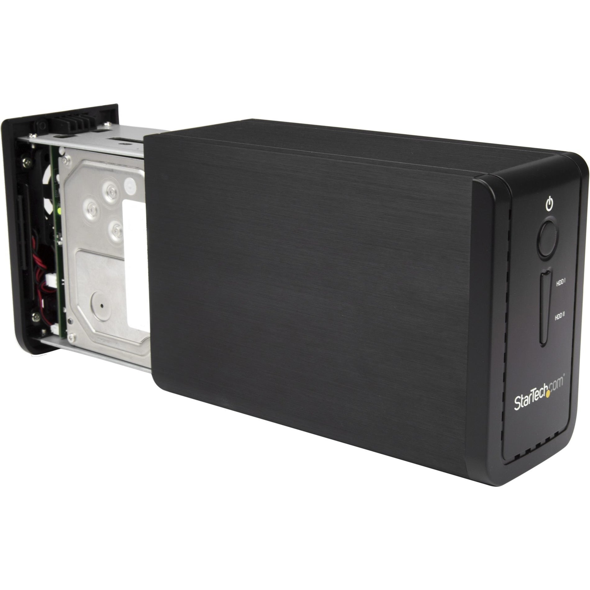 StarTech.com S352BU313R 2-Bay 3.5" HDD Enclosure with RAID - USB 3.1 - SATA (6Gbps) - Dual 3.5" HDD/SSD/SSHD External Drive Enclosure - USB-C and USB-A, High-Speed Data Transfer and Storage Solution