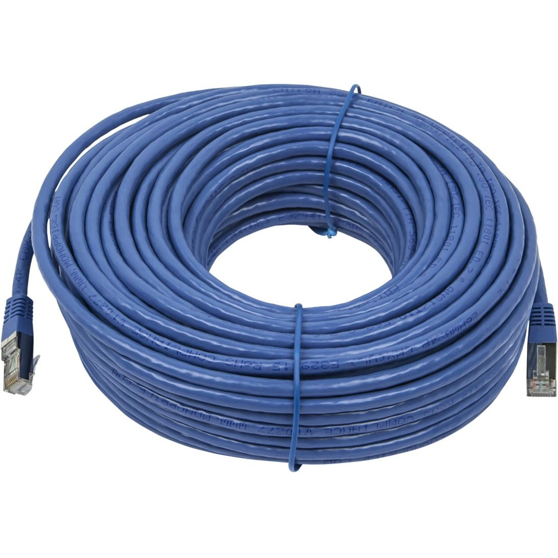 Monoprice 11234 Entegrade Cat.6a STP Network Cable, 100 ft, Stranded, Shielded, Blue