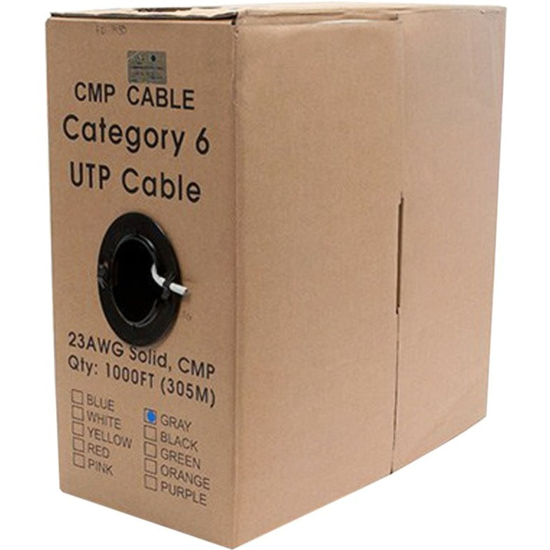 Monoprice 9483 Cat. 6 UTP Network Cable, 1000 ft, Gray