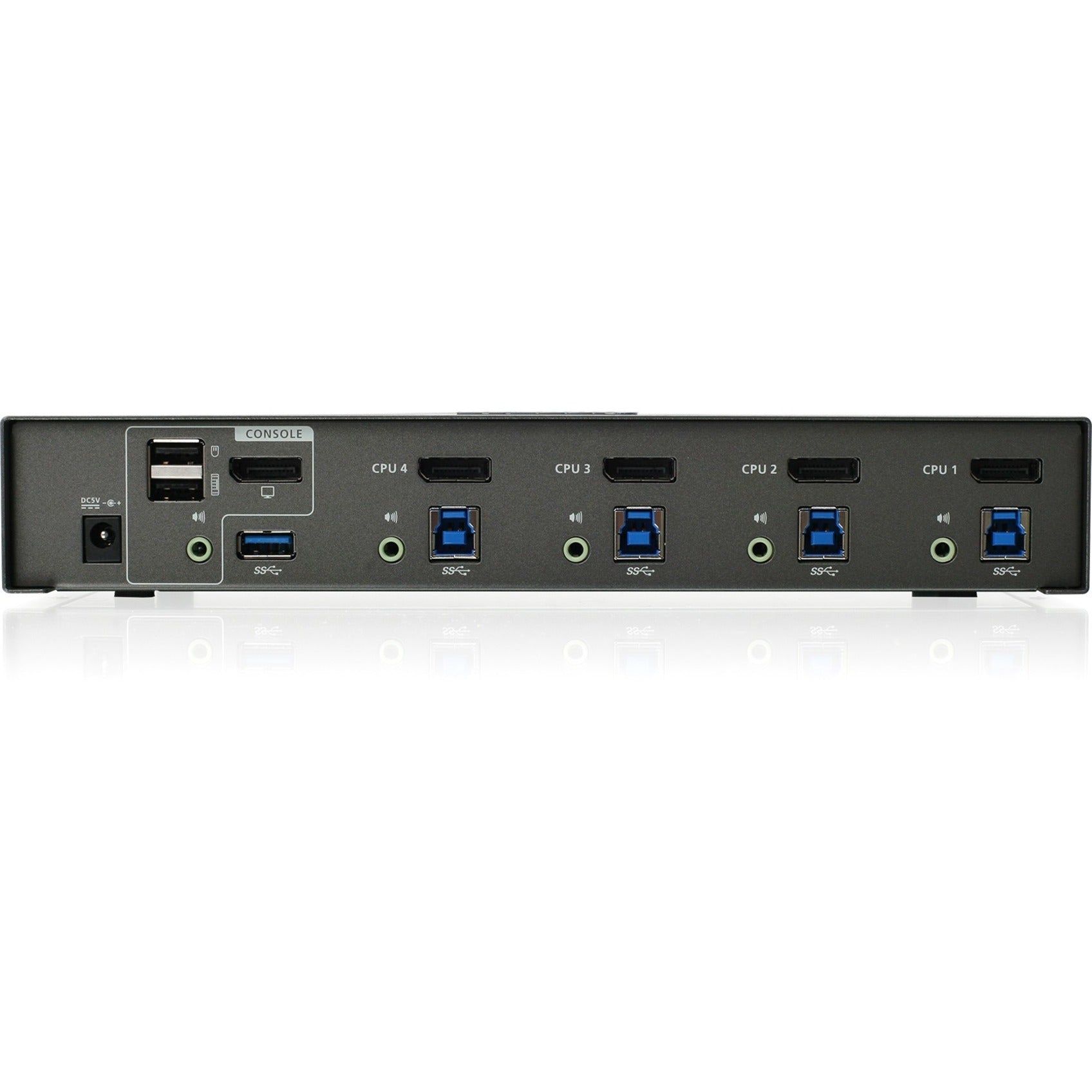 IOGEAR GCS1904 4-Port DisplayPort KVMP Switch with USB 3.0 Hub, Expand USB 3.0 Peripherals Connection
