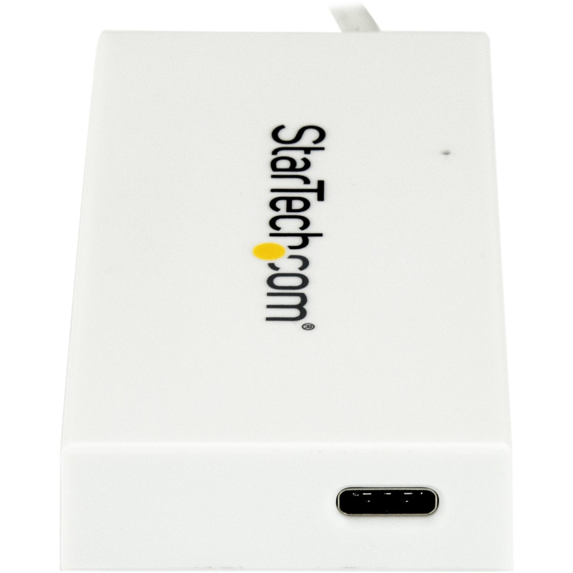 StarTech.com HB30C3A1CFBW 4-Port USB-C Hub, USB 3.0 Hub - White