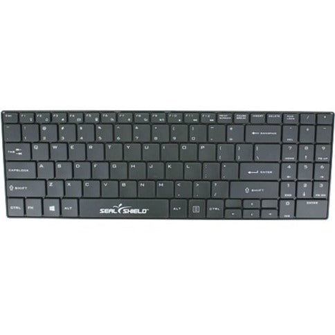 Seal Shield SSKSV099V2 Cleanwip Waterproof Keyboard, Antimicrobial, Low-profile Keys, USB Cable Connectivity