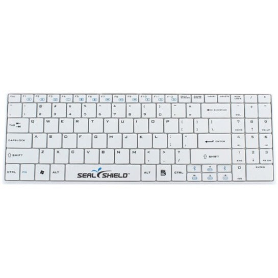 Seal Shield SSWKSV099W Cleanwipe kabellose wasserdichte Tastatur antimikrobiell wiederaufladbar Weiß
