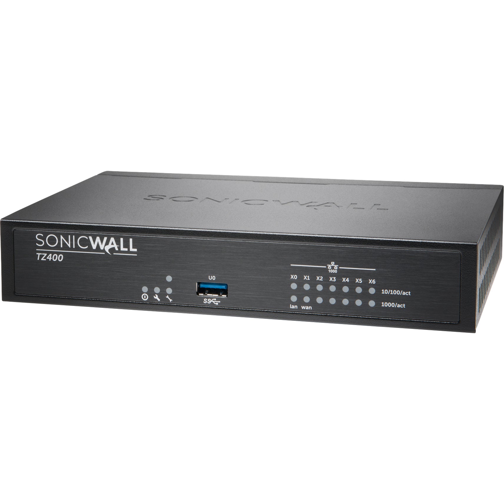 SonicWall 01-SSC-0514 TZ400 Network Security/Firewall Appliance with TotalSecure 1 Year, Comprehensive Gateway Security Suite, 7 Ports