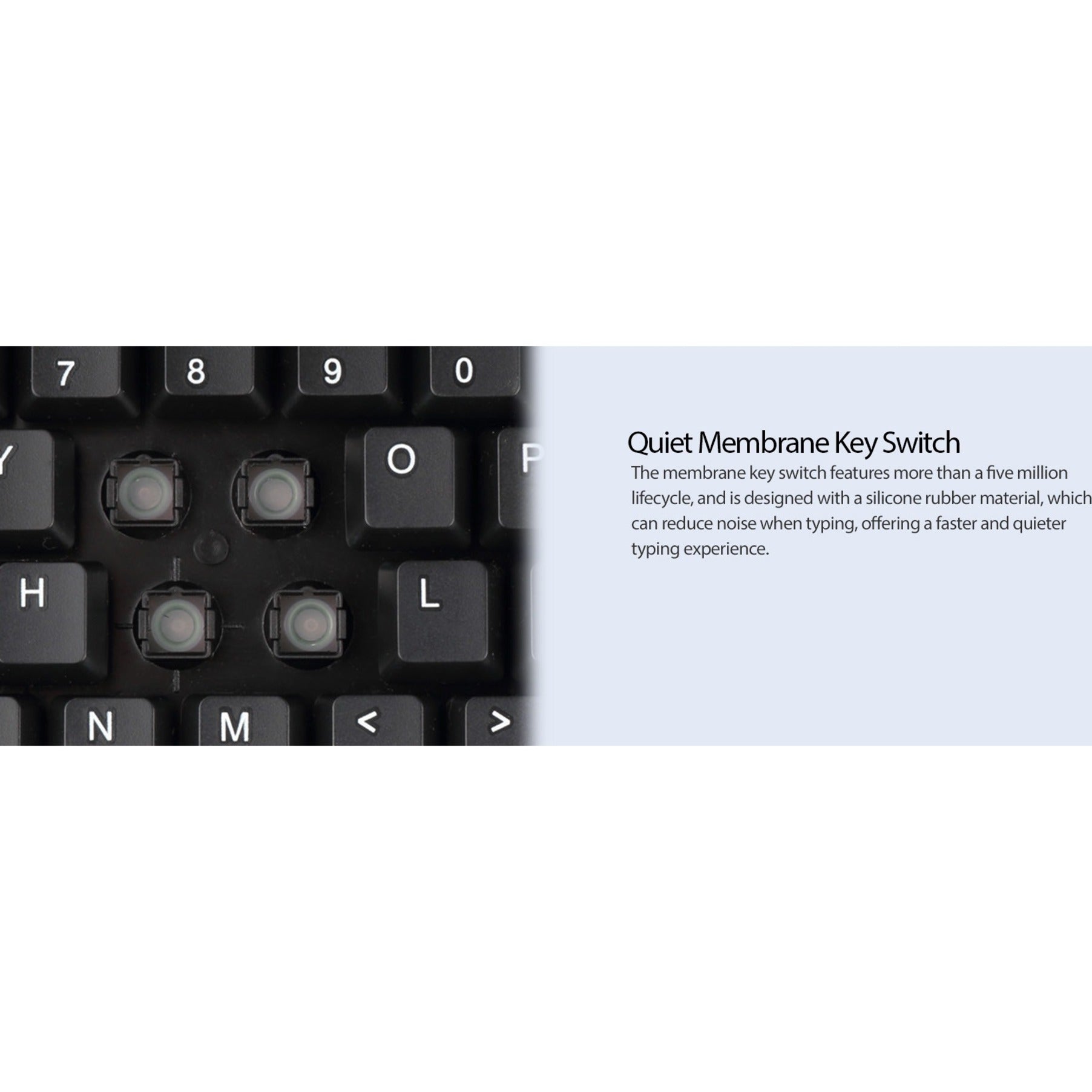 Adesso AKB-132HB Multimedia Desktop Keyboard with 3-Port USB Hub, Plug & Play, Quiet Keys