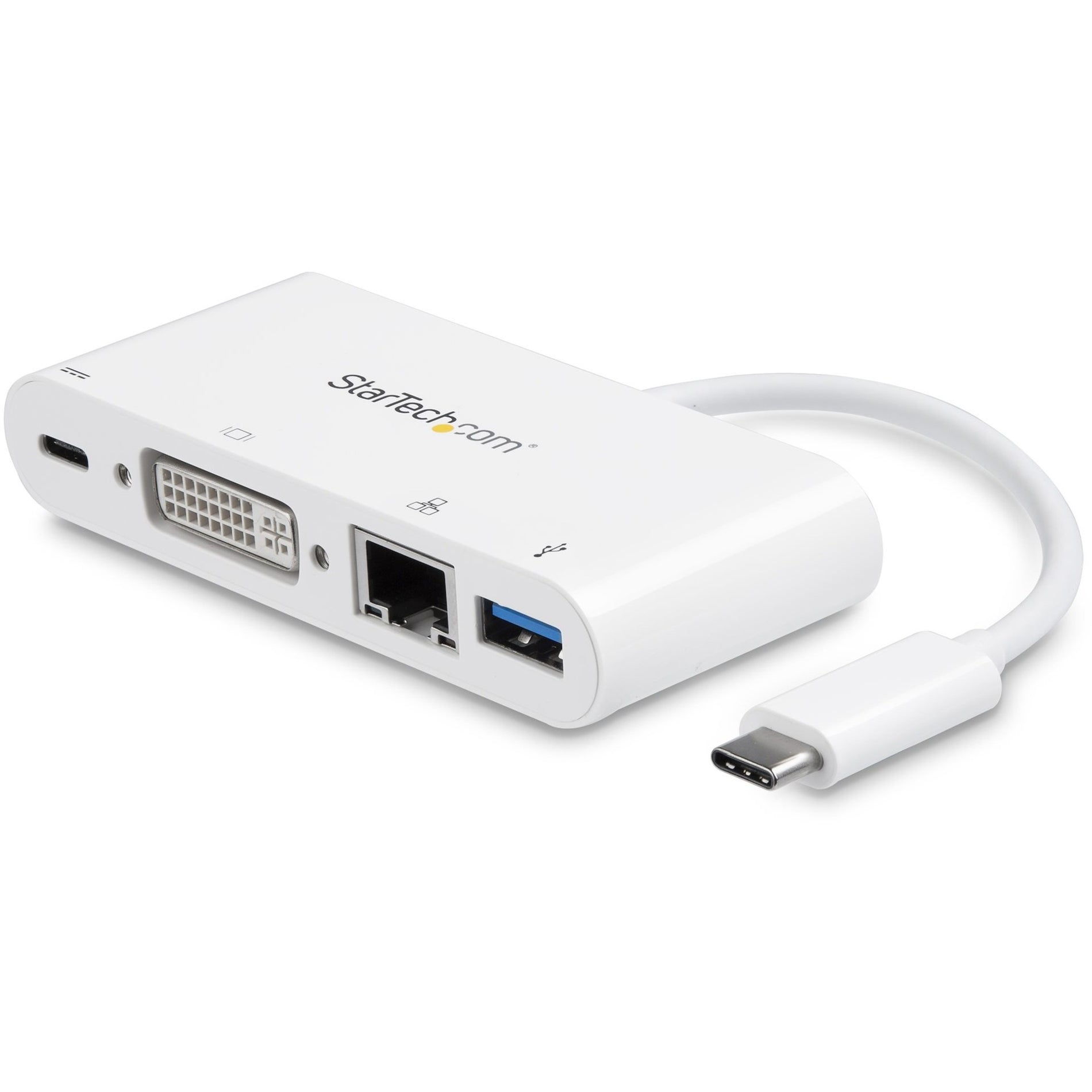 StarTech.com DKT30CDVPD USB-C Multiport Adapter - Power Delivery, DVI, Gigabit Ethernet, USB 3.0 Hub