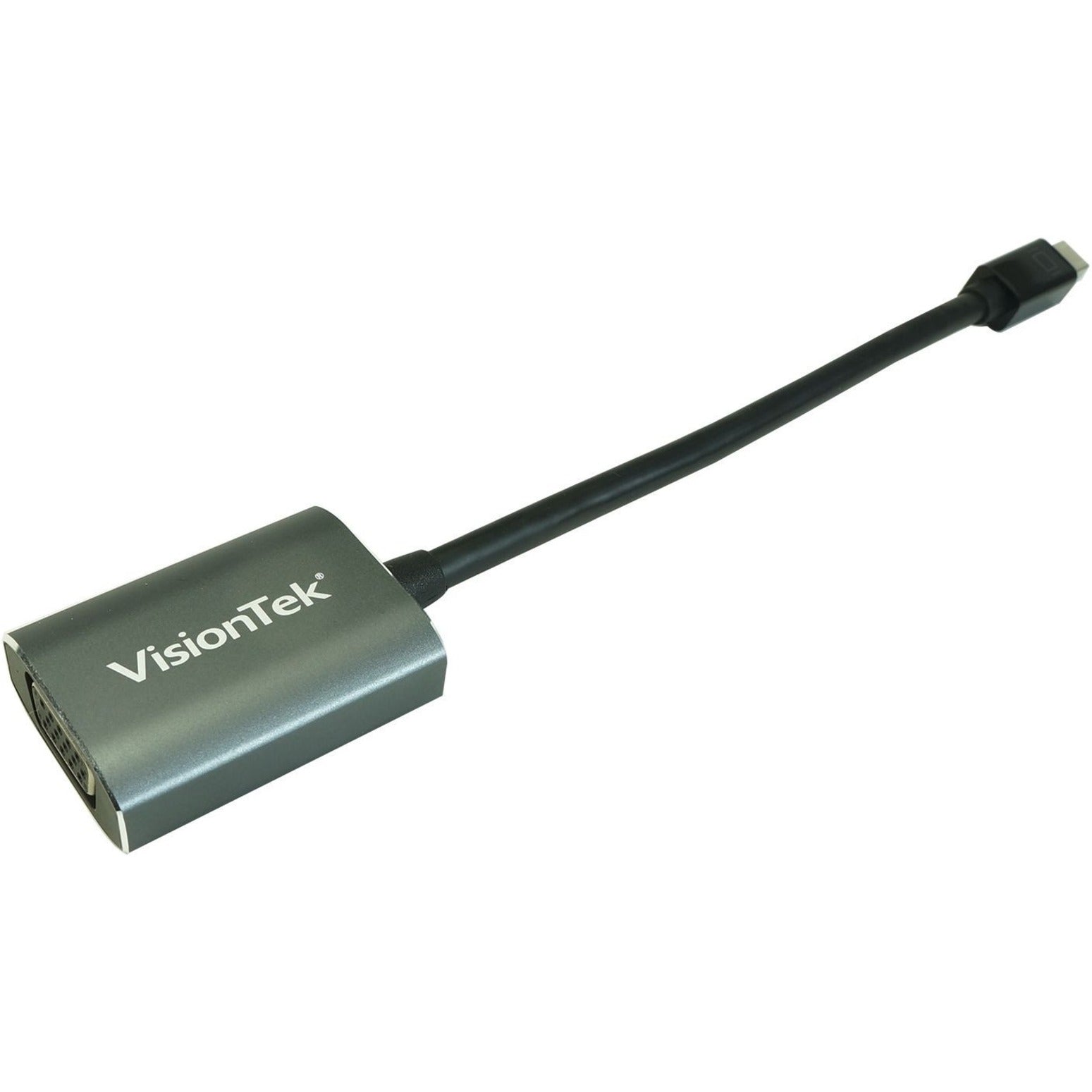 VisionTek 900917 Mini DisplayPort to VGA Active Adapter (M/F), Plug & Play, 1920 x 1200 Supported Resolution
