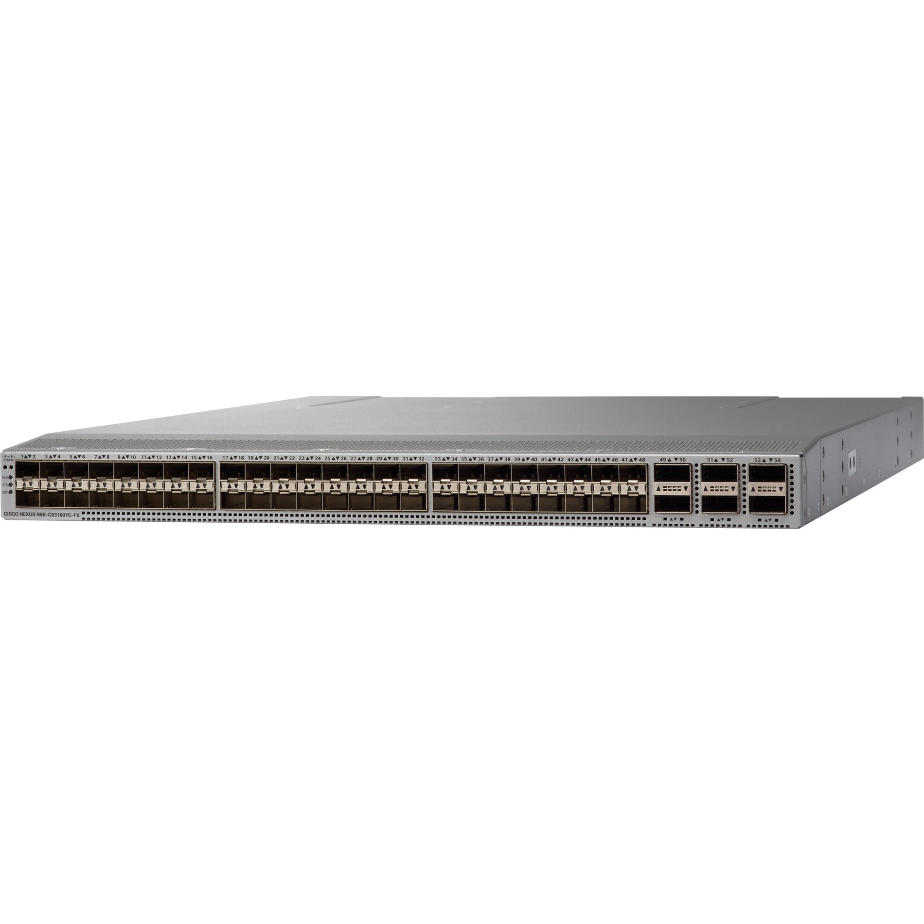 Cisco N9K-C93180YC-FX Nexus 93180YC-FX Layer 3 Switch, 48 x 10 Gigabit Ethernet Expansion Slot, 6 x 40 Gigabit Ethernet Expansion Slot