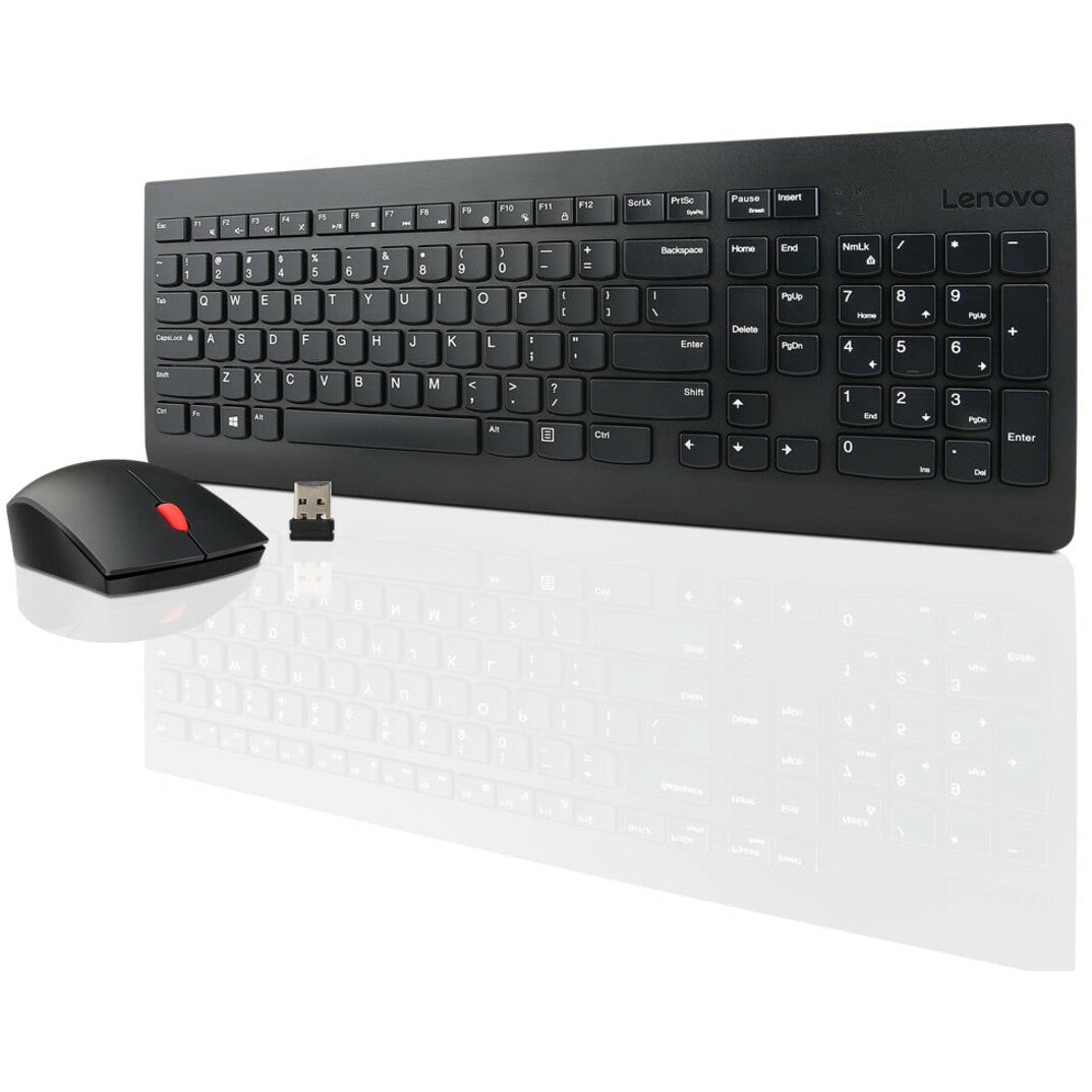 Lenovo GX30N81775 Wireless Keyboard Mouse Combo, Ergonomic Fit, RF Wireless Technology