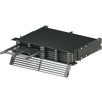 Panduit FLEX2U06 2 RU HD Flex 6-Port Enclosure, Rack-mountable Patch Panel