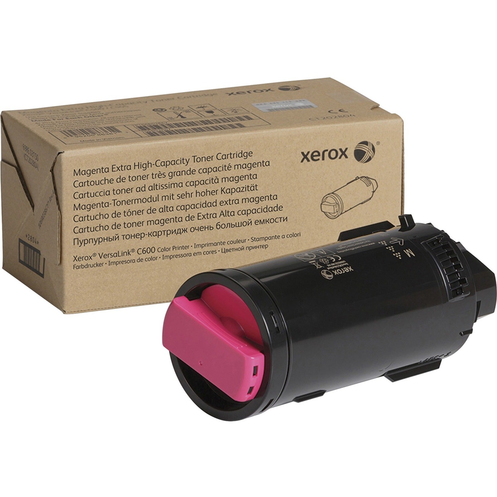 Xerox 106R04007 Toner Cartridge, Extra High Yield, Magenta, 16800 Pages