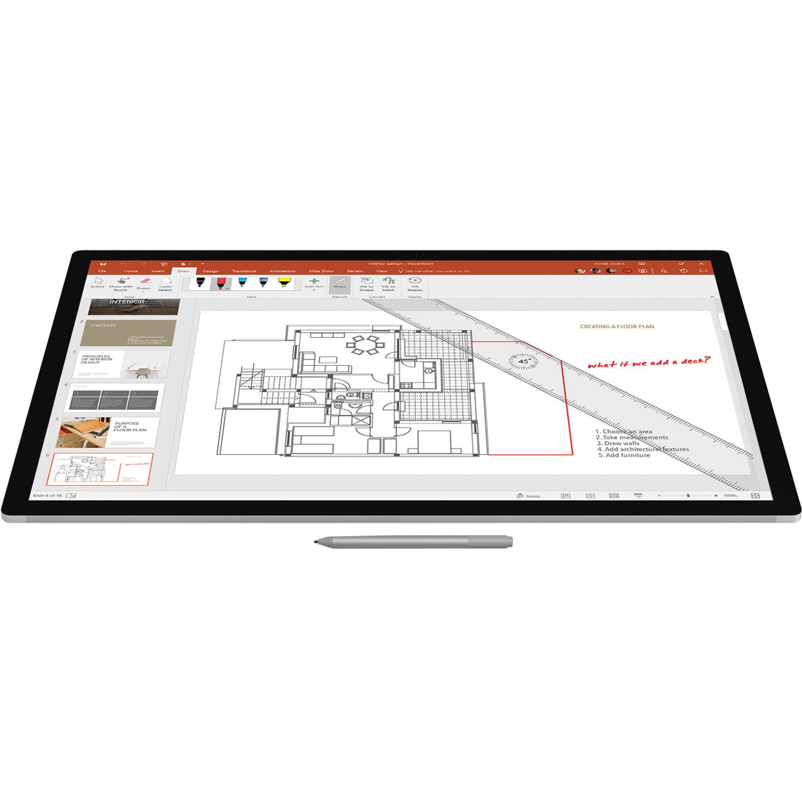 Microsoft EYV-00009 Surface Pen, Platinum - Compatible with Surface Laptop, Surface Book, Surface Pro, and More