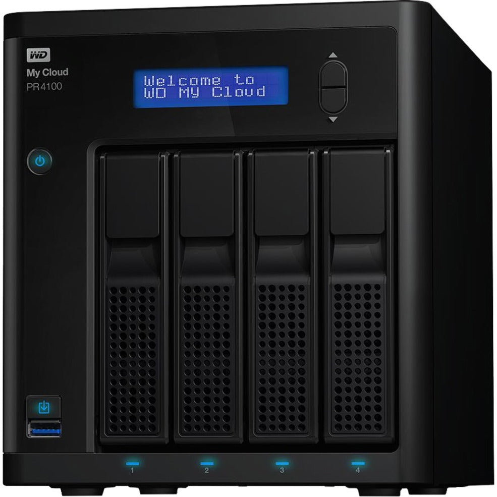 WD My Cloud Pro Series PR4100 Media Server with Transcoding, NAS - Network Attached Storage [Discontinued]