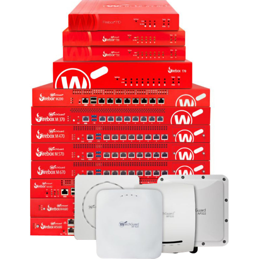 WatchGuard WGM47641 Firebox M470 Network Security/Firewall Appliance with 1-yr Total Security Suite