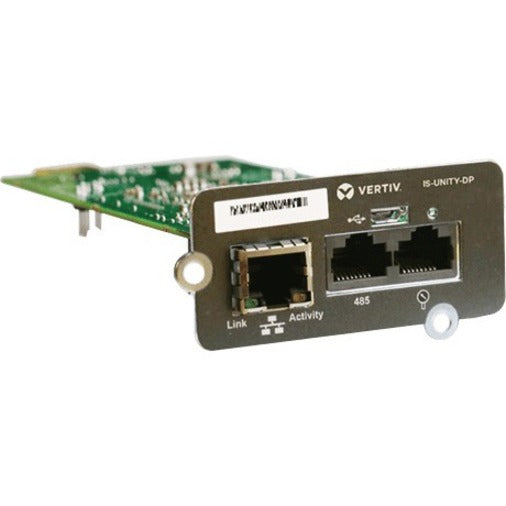 Liebert IS-UNITY-SNMP UPS Management Adapter, SNMPv3, Ethernet Technology, IPv6, DHCP, HTTPS