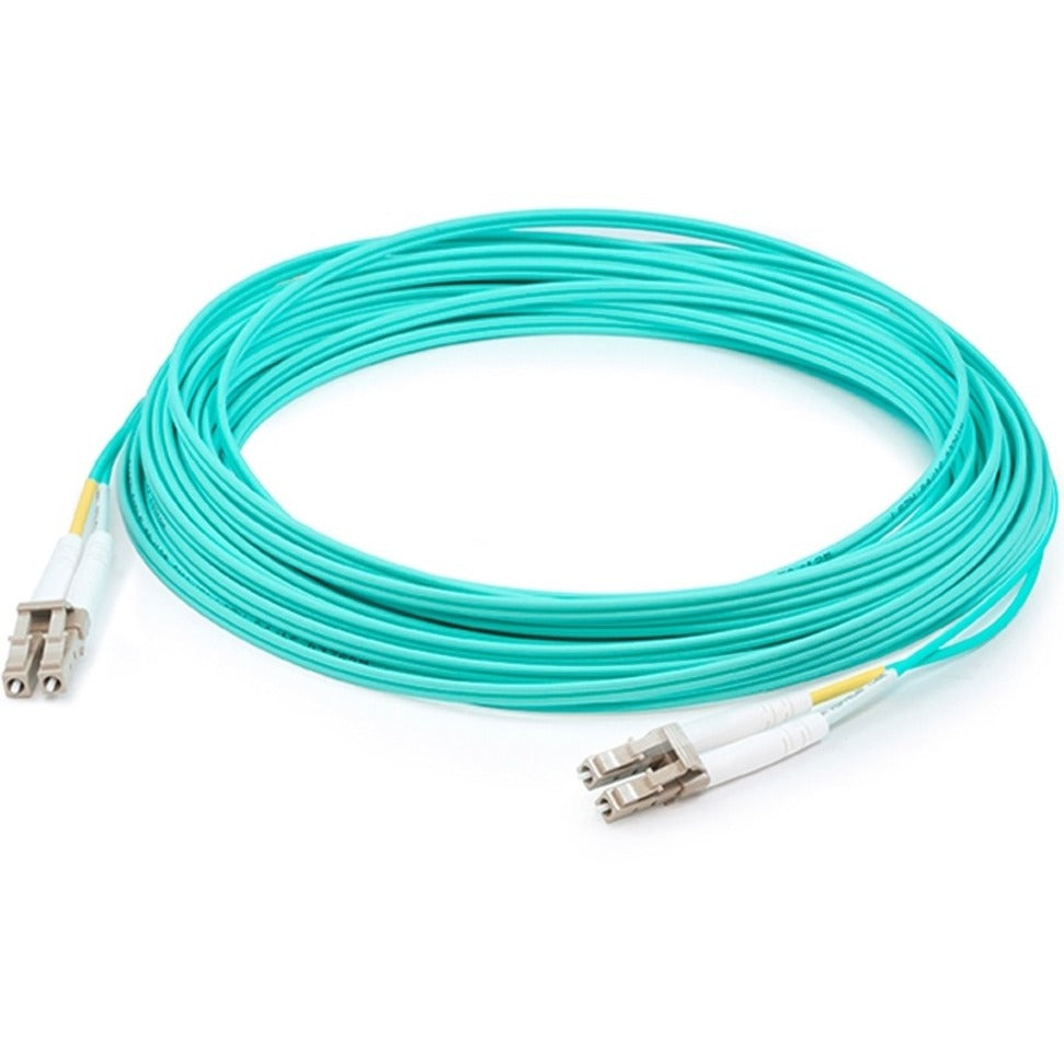 AddOn ADD-LC-LC-25M5OM4 25m LC (Male) to LC (Male) Aqua OM4 Duplex Riser Fiber Patch Cable, 82.02 ft, 10 Gbit/s