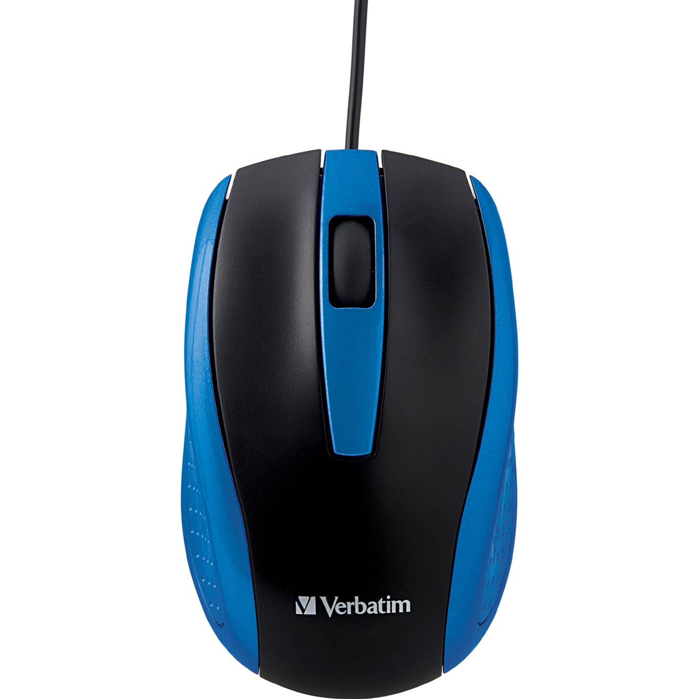 Verbatim 99743 Corded Notebook Optical Mouse - Blue, USB Type A, Scroll Wheel