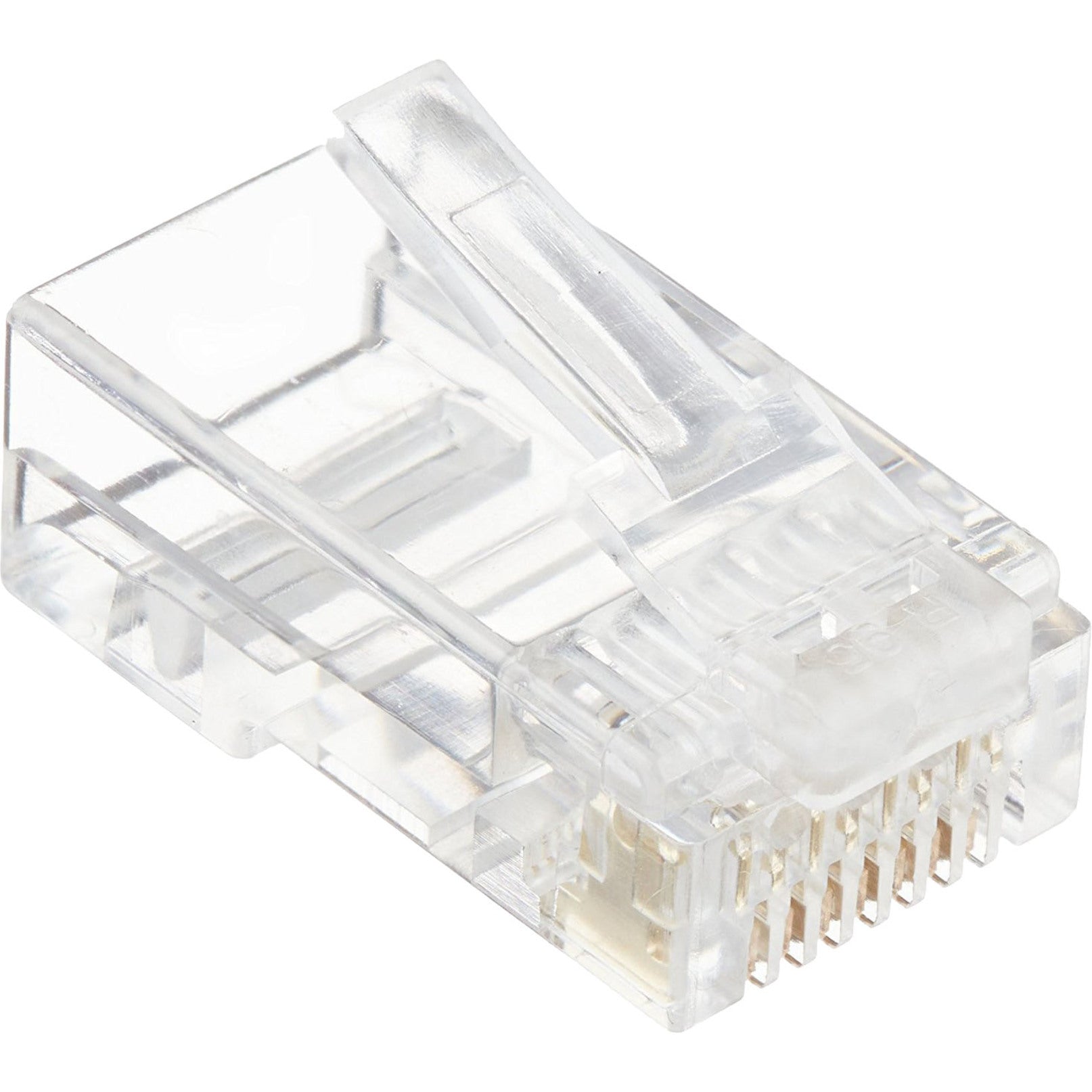 4XEM 4X1000PKC6 1000PK Cat6 RJ45 Ethernet Plugs/Connectors, Gold Plated, Clear, Lifetime Warranty