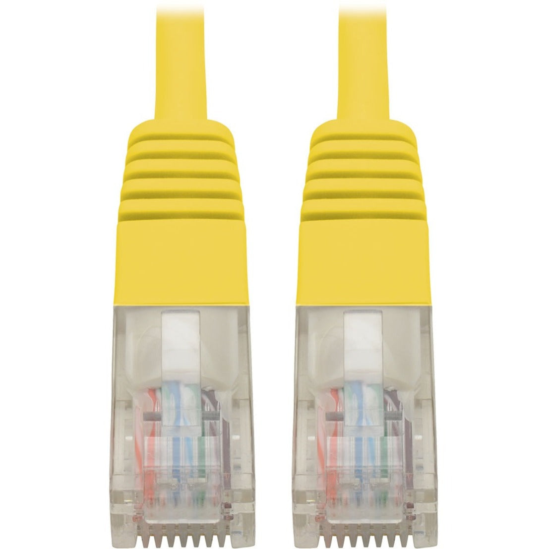 Tripp Lite N002-002-YW Cat5e 350 MHz Molded UTP Patch Cable (RJ45 M/M), Yellow, 2 ft. - High-Speed Data Transfer, Lifetime Warranty